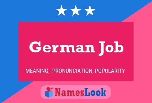 Póster del nombre German Job