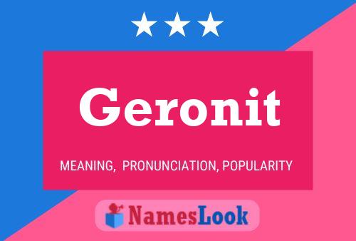 Póster del nombre Geronit