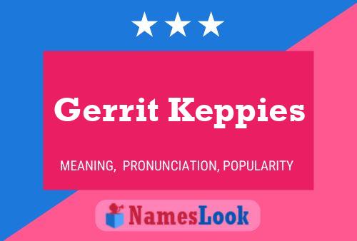 Póster del nombre Gerrit Keppies