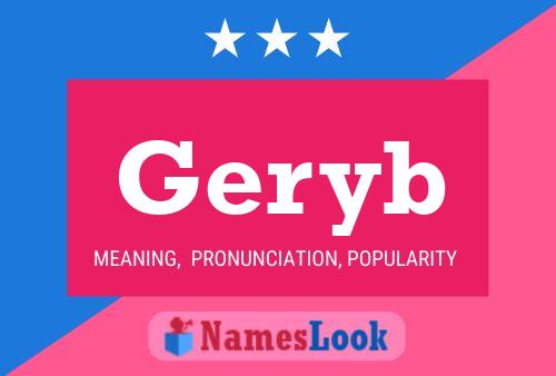 Póster del nombre Geryb