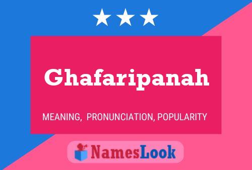 Póster del nombre Ghafaripanah