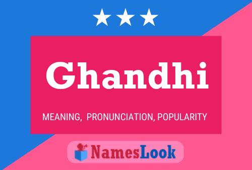 Póster del nombre Ghandhi