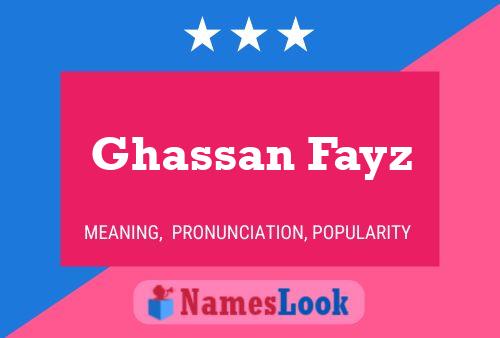 Póster del nombre Ghassan Fayz