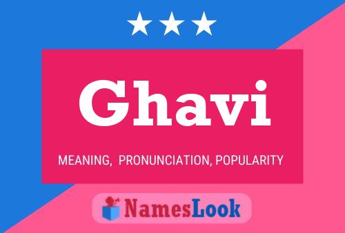 Póster del nombre Ghavi