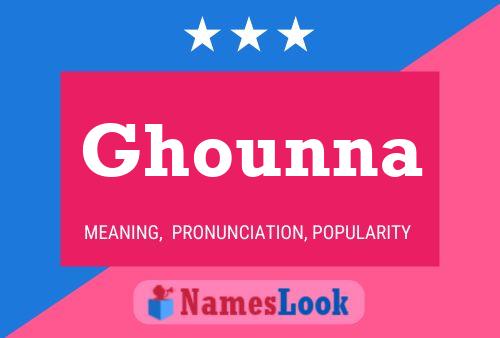 Póster del nombre Ghounna