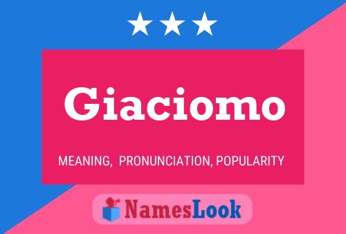 Póster del nombre Giaciomo