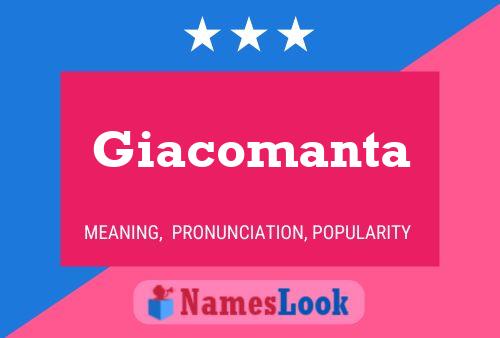 Póster del nombre Giacomanta