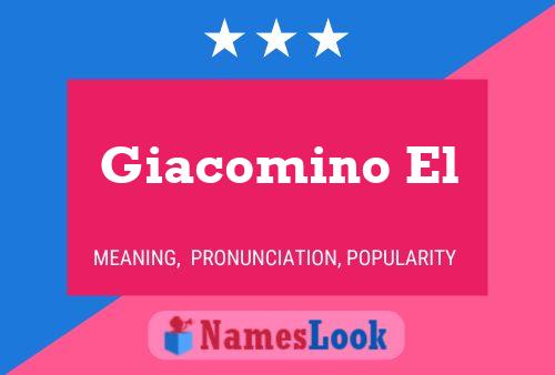 Póster del nombre Giacomino El