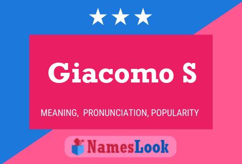 Póster del nombre Giacomo S