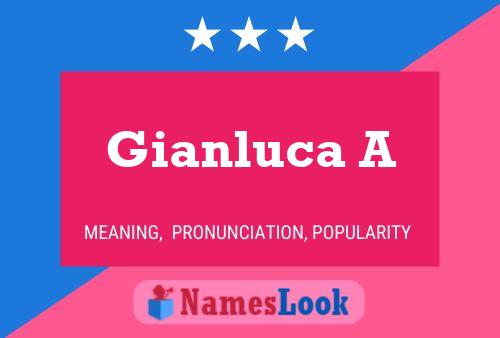 Póster del nombre Gianluca A