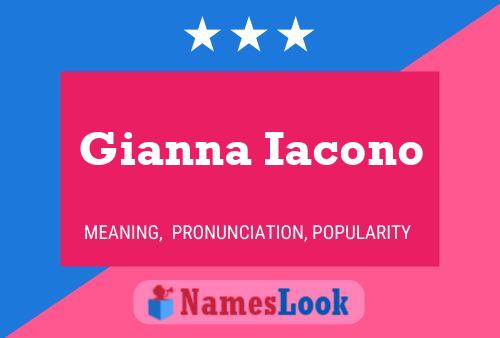 Póster del nombre Gianna Iacono