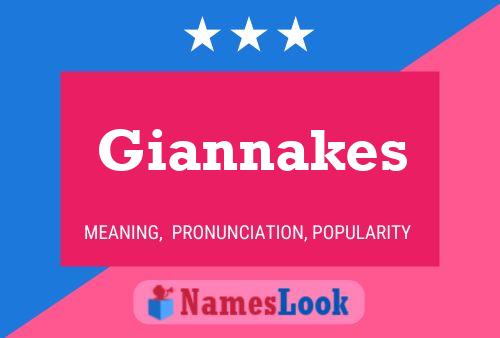 Póster del nombre Giannakes