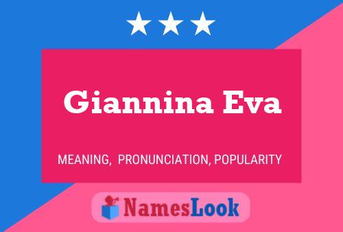 Póster del nombre Giannina Eva