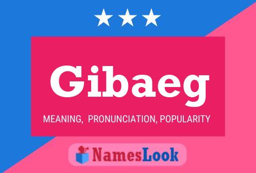 Póster del nombre Gibaeg