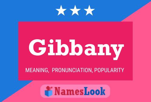 Póster del nombre Gibbany