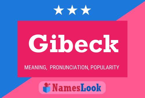 Póster del nombre Gibeck