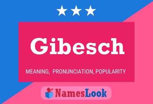 Póster del nombre Gibesch