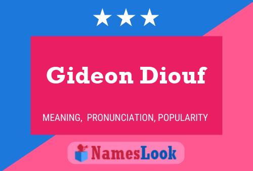 Póster del nombre Gideon Diouf