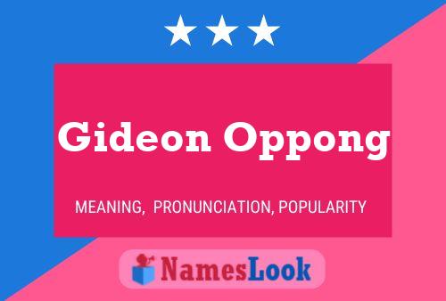 Póster del nombre Gideon Oppong