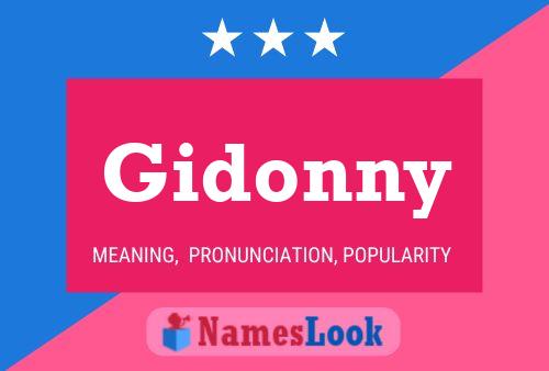 Póster del nombre Gidonny