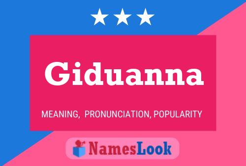 Póster del nombre Giduanna