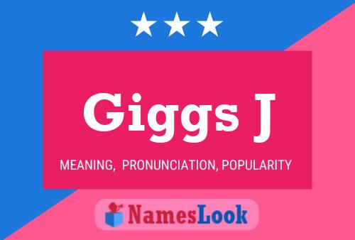 Póster del nombre Giggs J