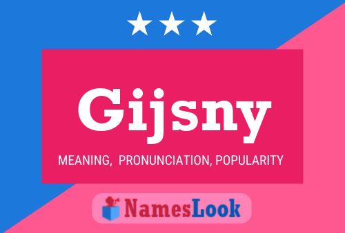 Póster del nombre Gijsny