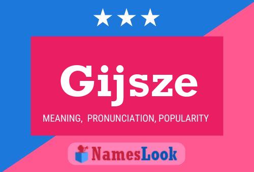 Póster del nombre Gijsze