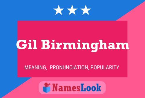 Póster del nombre Gil Birmingham