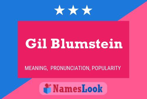 Póster del nombre Gil Blumstein