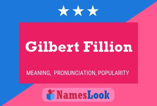 Póster del nombre Gilbert Fillion