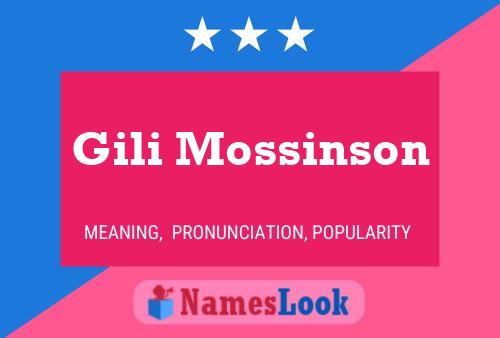 Póster del nombre Gili Mossinson