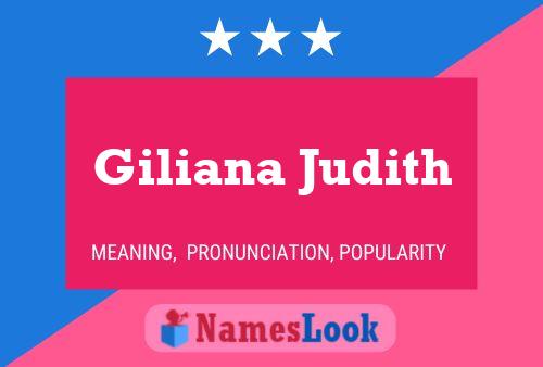 Póster del nombre Giliana Judith