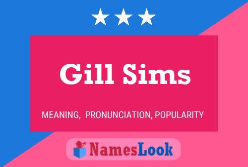 Póster del nombre Gill Sims