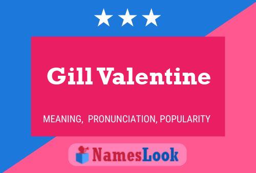 Póster del nombre Gill Valentine