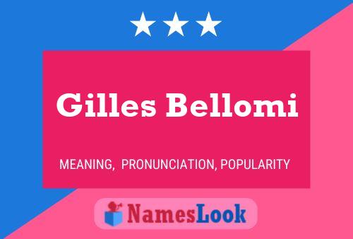 Póster del nombre Gilles Bellomi