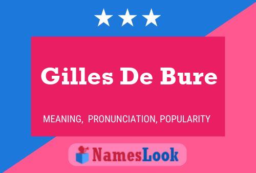 Póster del nombre Gilles De Bure