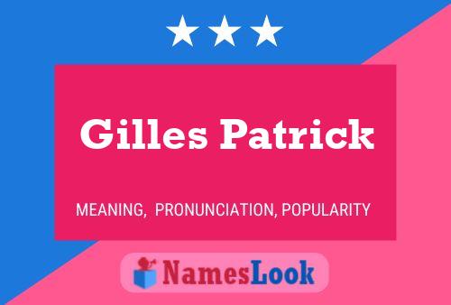 Póster del nombre Gilles Patrick