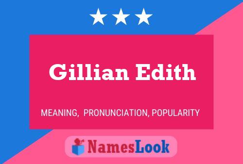 Póster del nombre Gillian Edith