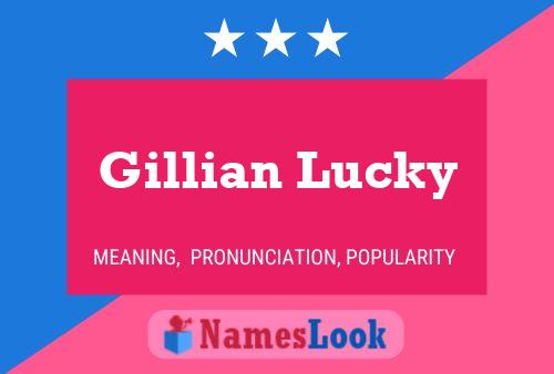 Póster del nombre Gillian Lucky