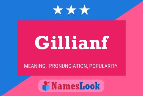 Póster del nombre Gillianf