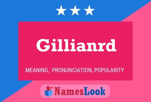 Póster del nombre Gillianrd