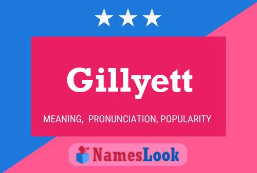 Póster del nombre Gillyett