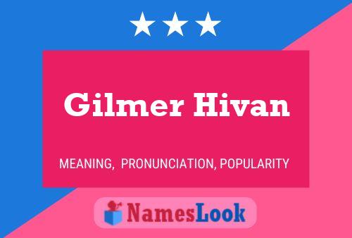 Póster del nombre Gilmer Hivan