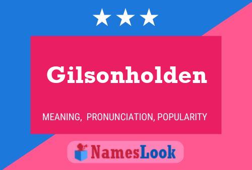 Póster del nombre Gilsonholden