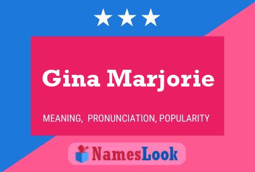 Póster del nombre Gina Marjorie