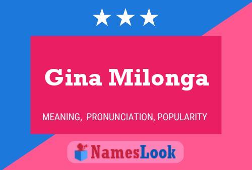 Póster del nombre Gina Milonga