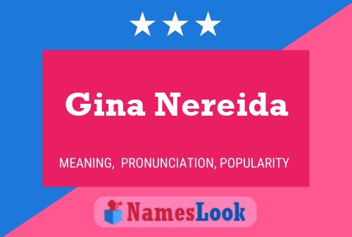 Póster del nombre Gina Nereida