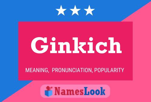 Póster del nombre Ginkich