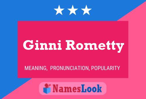 Póster del nombre Ginni Rometty